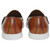 DUCA Men's Rimini Cognac Round Toe Calf Leather Loafers