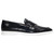 DUCA Men's Navy Round Toe Calf Leather Loafers Rimini