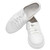 DUCA Max luxury white leather sneaker side view
