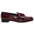 Men's DUCA Adam wine Italian leather dress shoes featuring a premium leather upper and elegant lace-up silhouette.