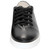 Black genuine leather sneakers
