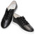 Premium black casual leather shoes