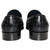 DUCA black tassel loafers with leather sole