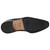 Premium black woven leather loafer details