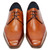 DUCA Sermoneta Cognac men's Italian calf leather Derby dress shoes