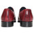 Rear view of Duca Sermoneta Antique Red dress shoes
