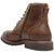Brown lace up boots with side zipper