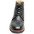 Florsheim black lace up boots with side zipper