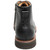 Premium black distressed leather boots