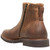 Florsheim Redford brown boot, side view highlighting side zipper closure