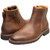 Florsheim Redford brown boot, angled view featuring plain toe design
