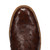 Close-up of Dan Post Ardor boot round toe and full quill ostrich texture