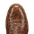 Close-up of full quill ostrich leather texture on Dan Post Ardor boot
