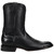 Dan Post Hartwell black boot, side angle showing leather texture