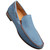 Men's blue nubuck moccasins by Mezlan