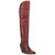 Dan Post Calvera women's red python western boot, 45 degree angle view