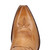 Close-up of Dan Post Jilted boot distressed leather texture and western stitching detail