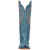 Dan Post Grace women's blue leather boot front view showing 15 inch shaft and western heel