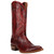 Dan Post Juni women's red leather western boot, 45 degree angle view