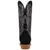Dan Post Lanessa black boot, back view showing cutter heel