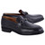 Corrente Men's Horsebit Loafer in Black – front view

