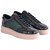 Corrente Men's Croco-Print Suede Fashion Sneaker in Green – pair view