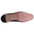 Corrente Men's Perforated Cap-Toe Oxford in Navy – full leather sole detail