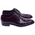 Corrente Men's Croco-Print Calfskin Derby – Burgundy