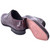 Corrente Men's Croco-Print Calfskin Derby in Burgundy – leather sole detail