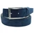 Corrente Men's Vita Calf Skin Belt in Navy – buckle detail