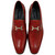 Corrente Men's Vita Calf Skin H-Buckle Loafer – Red