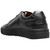 Stacy Adams Dorian sneaker in Black Smooth, three-quarter view showing the classic cup sole construction