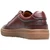 Back view of the Stacy Adams Dorian Lace-To-Toe Sneaker in Bordeaux showing the full heel and collar