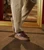 Heel view of the Stacy Adams Dorian Lace-To-Toe Sneaker in Bordeaux