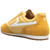 Close-up of the leather and suede material mix on the Stacy Adams Action 150 Yellow upper