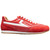 Side profile of the Stacy Adams Action 150 Sporty Lace-Up Sneaker in Red showing the lacing and eyelet placement