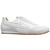 Side profile of the Stacy Adams Action 150 Sporty Lace-Up Sneaker in White showing the lacing and eyelet placement