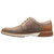 Side profile of the Stacy Adams Phineas Plain Toe Oxford in Taupe showing the lace panel and eyelets