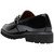 Stacy Adams Carabello slip-on in Black Patent, three-quarter view showing the bit hardware