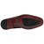 Rubber outsole of the Stacy Adams Alistair Plain Toe Ornament Slip-On in Burgundy