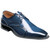 Stacy Adams Alexander Plain Toe Oxford in Cobalt, front view showing full oxford silhouette