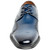 Close-up of the burnished calf leather texture on the Stacy Adams Alexander Cobalt upper