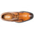 Close-up of the burnished calf leather texture on the Stacy Adams Alexander Tan upper