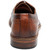 Heel view of the Stacy Adams Gambetta Modified Cap Toe Oxford in Cognac