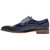 Side profile of the Stacy Adams Talamanco Bike Toe Oxford in Blue showing the bike toe seam