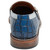 Heel view of the Stacy Adams Rubiano Moc Toe Buckle Strap Slip-On in Dark Blue Multi