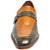 Genuine leather outsole of the Stacy Adams Rubiano Moc Toe Buckle Strap Slip-On in Olive Multi