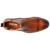 Close-up of the burnished leather finish on the Stacy Adams Berkshire Brandy upper