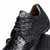 Caiman crocodile sneaker black, Marco Di Milano Kratos lace hardware detail
