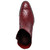 Full-quill ostrich Chelsea boot wine, Marco Di Milano Giorgio side zipper detail
